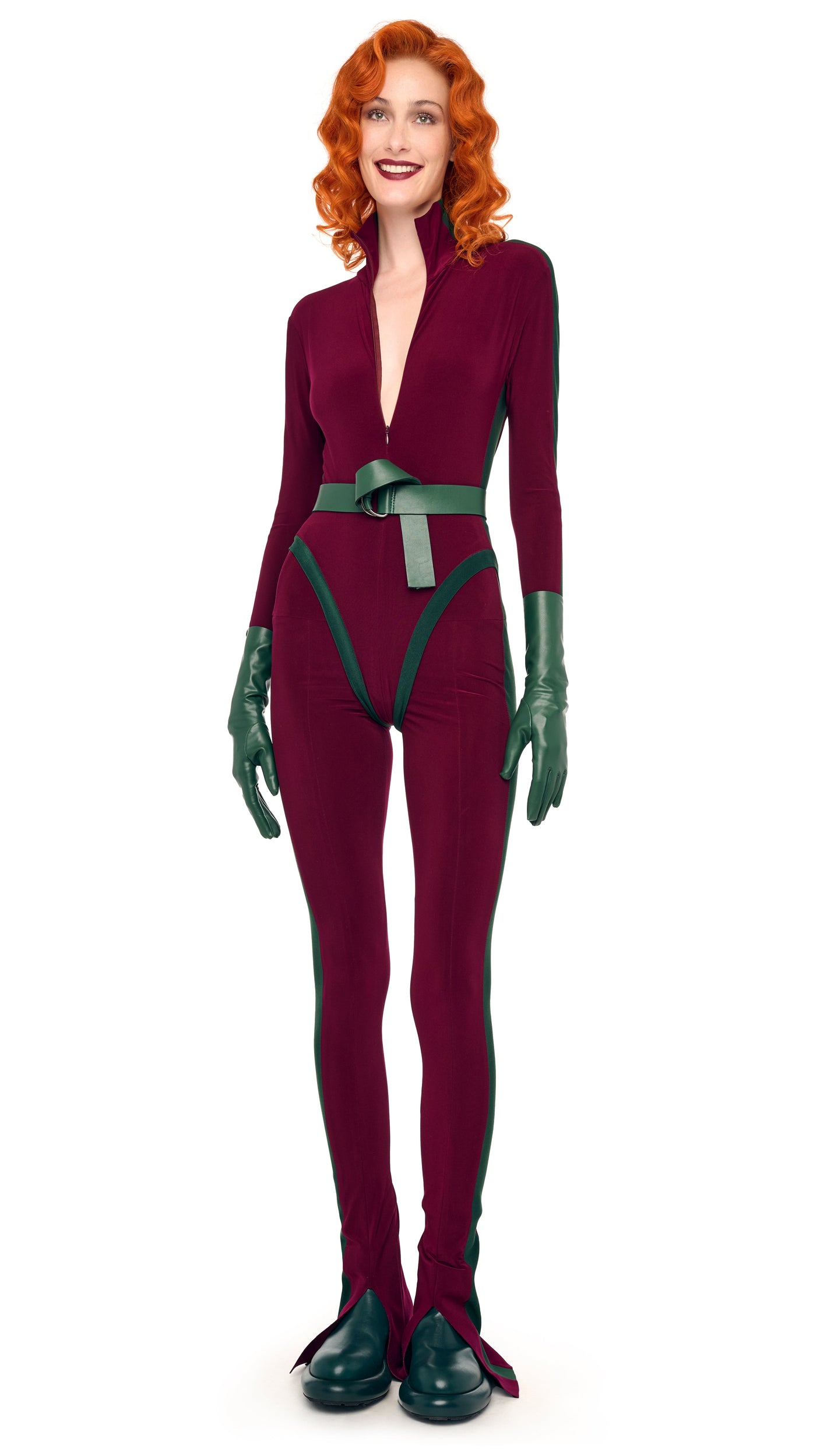 (取寄) ノーマ カマリ レディース サイド ストライプ スパット レギンス Norma Kamali women Side Stripe Spat Leggings Plum/Dark Emerald SIDE STRIPE SPAT LEGGING – Plum/Dark Emerald – Norma Kamali