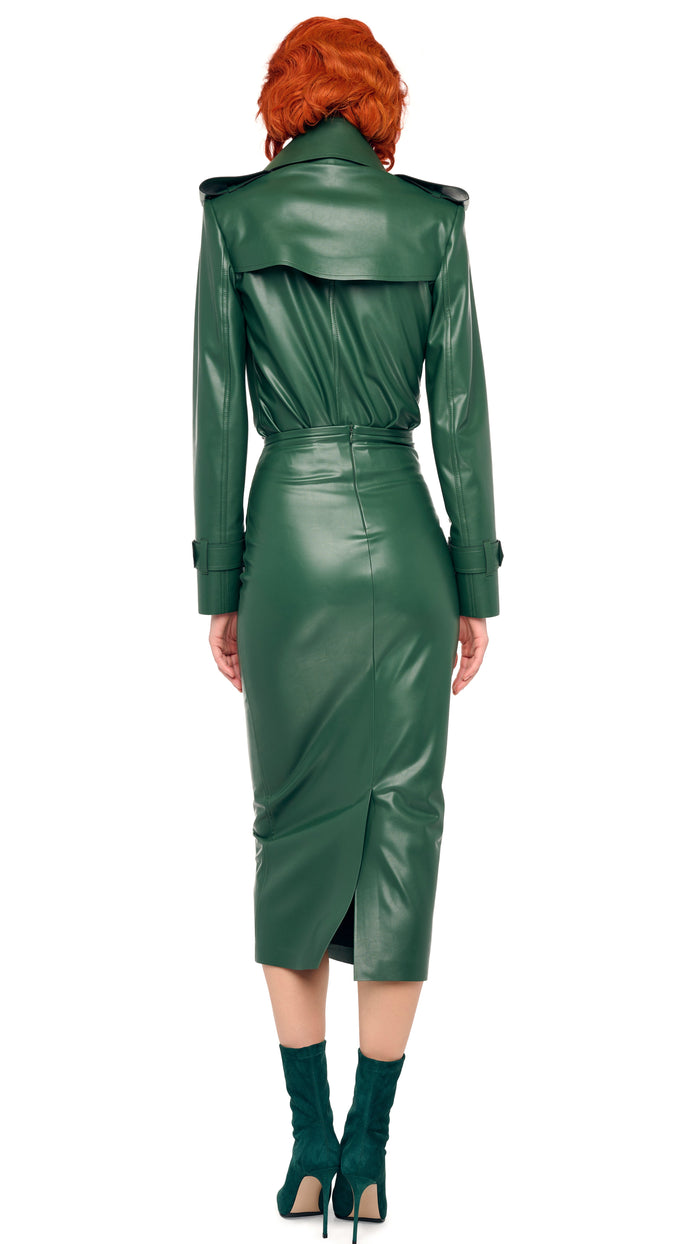 DOUBLE BREASTED TRENCH BODYSUIT #3