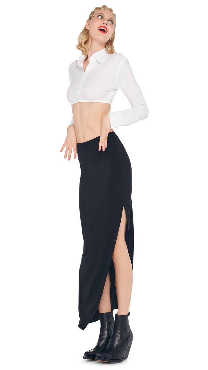 SIDE SLIT LONG SKIRT #7