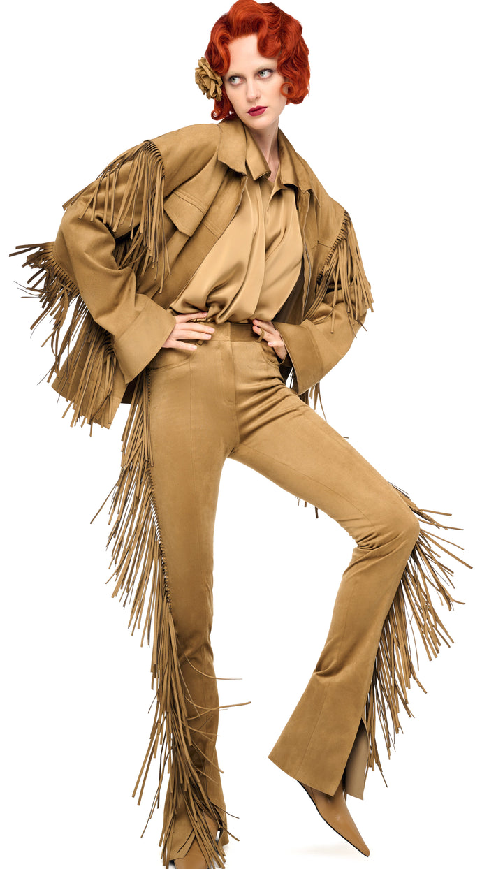FRINGE SPAT JEANS #10