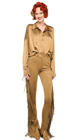FRINGE SPAT JEANS #1 Thumbnail