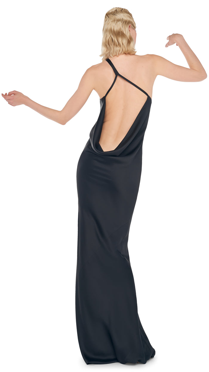 ONE SHOULDER BIAS GOWN #4