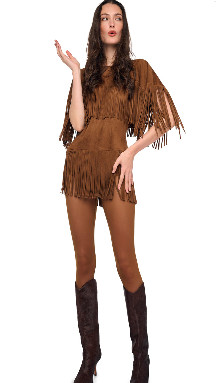 FRINGE REVERSE OBIE PICKLEBALL DRESS #1