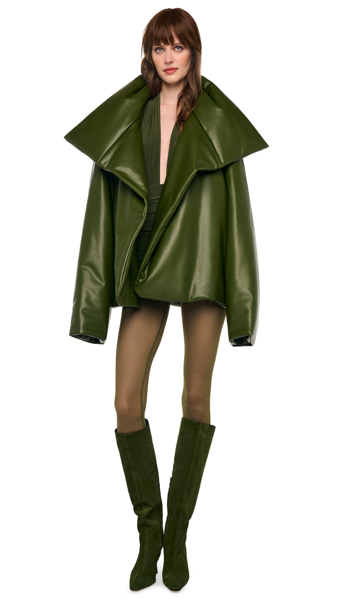 HIGH COLLAR OVERSIZED BOYFRIEND SLEEPING BAG JACKET #5