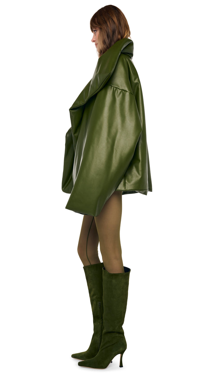 HIGH COLLAR OVERSIZED BOYFRIEND SLEEPING BAG JACKET #6