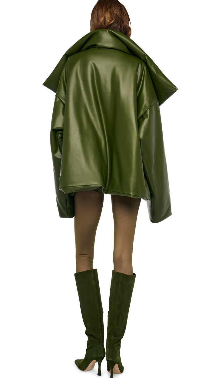 HIGH COLLAR OVERSIZED BOYFRIEND SLEEPING BAG JACKET #7