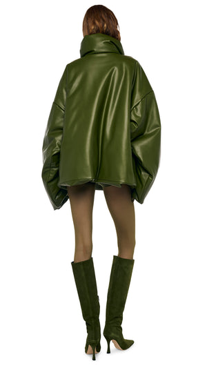 HIGH COLLAR OVERSIZED BOYFRIEND SLEEPING BAG JACKET #4 Thumbnail