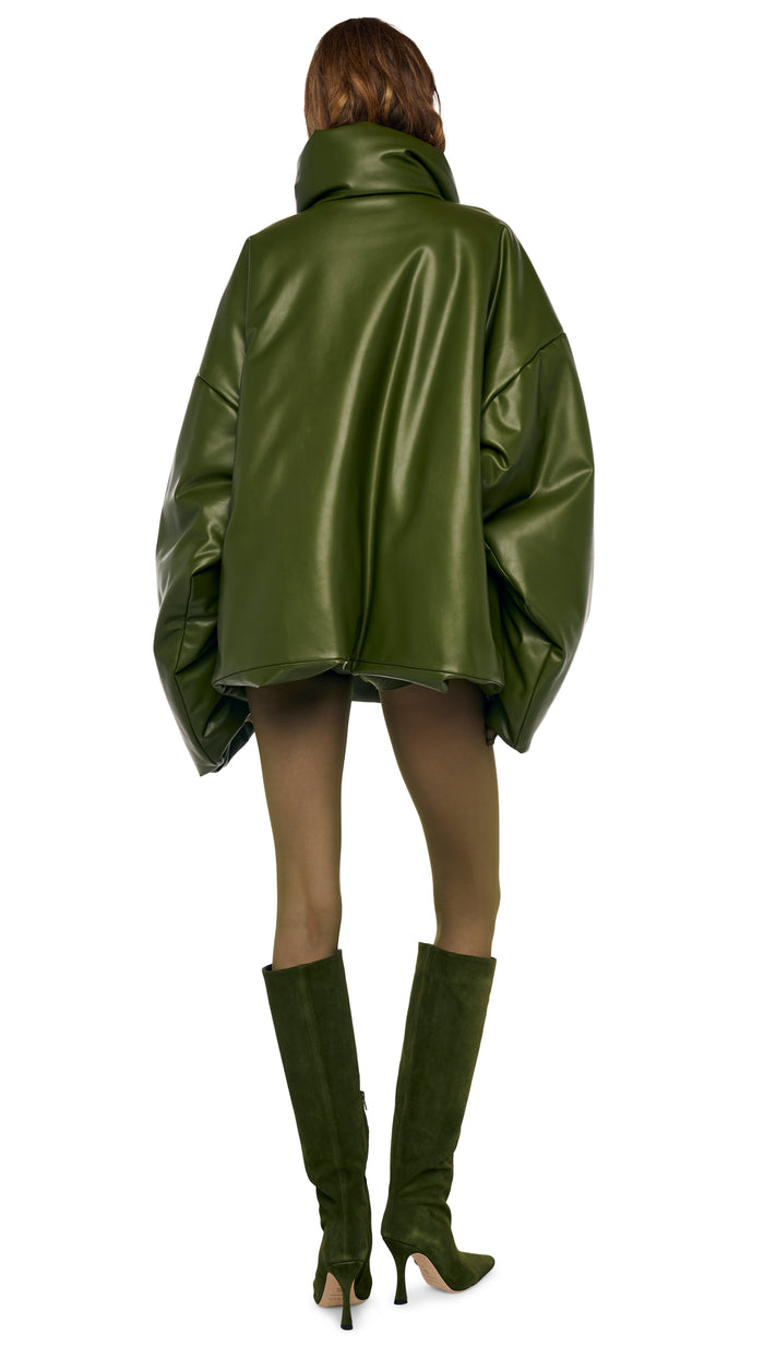 HIGH COLLAR OVERSIZED BOYFRIEND SLEEPING BAG JACKET #4