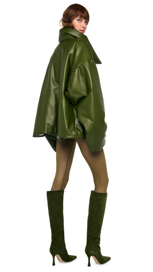 HIGH COLLAR OVERSIZED BOYFRIEND SLEEPING BAG JACKET #8 Thumbnail
