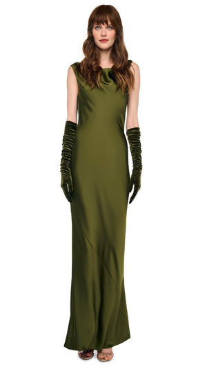 SLEEVELESS LOW BACK DRAPE GOWN #2 Thumbnail