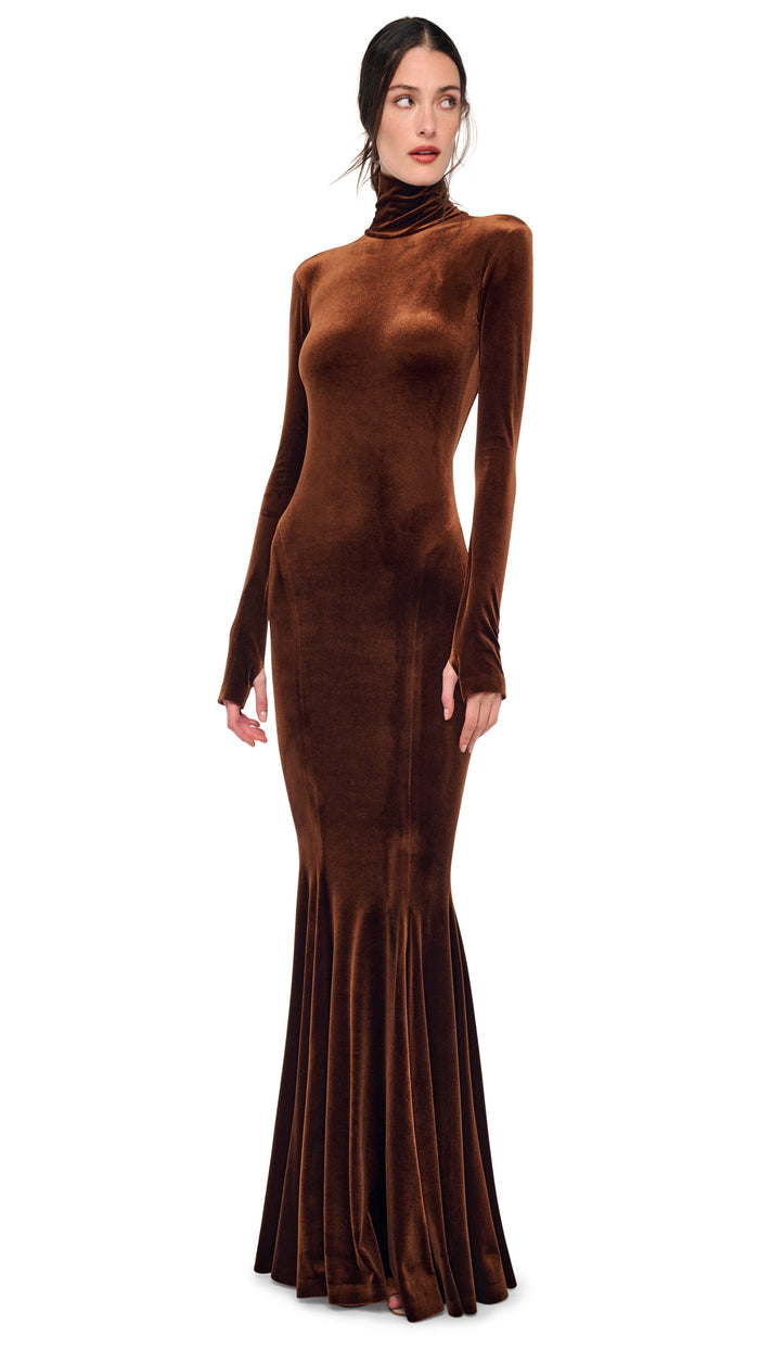 LONG SLEEVE TURTLE FISHTAIL GOWN #2