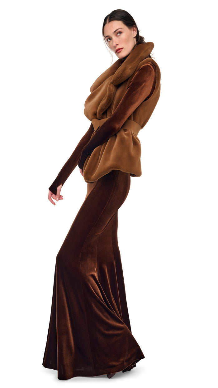 LONG SLEEVE TURTLE FISHTAIL GOWN #4