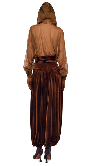 HOODED OVERSIZED NK BODYSUIT W/ LACE #4 Thumbnail