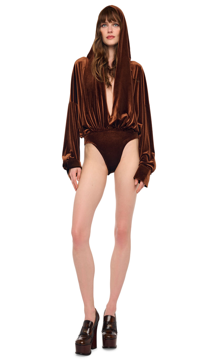 HOODED OVERSIZED NK BODYSUIT #2