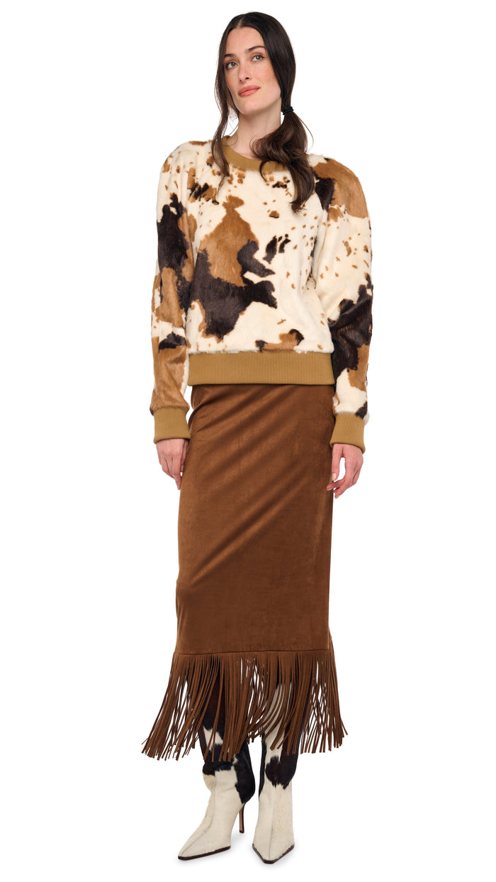 FRINGE SKIRT TO MIDCALF #2
