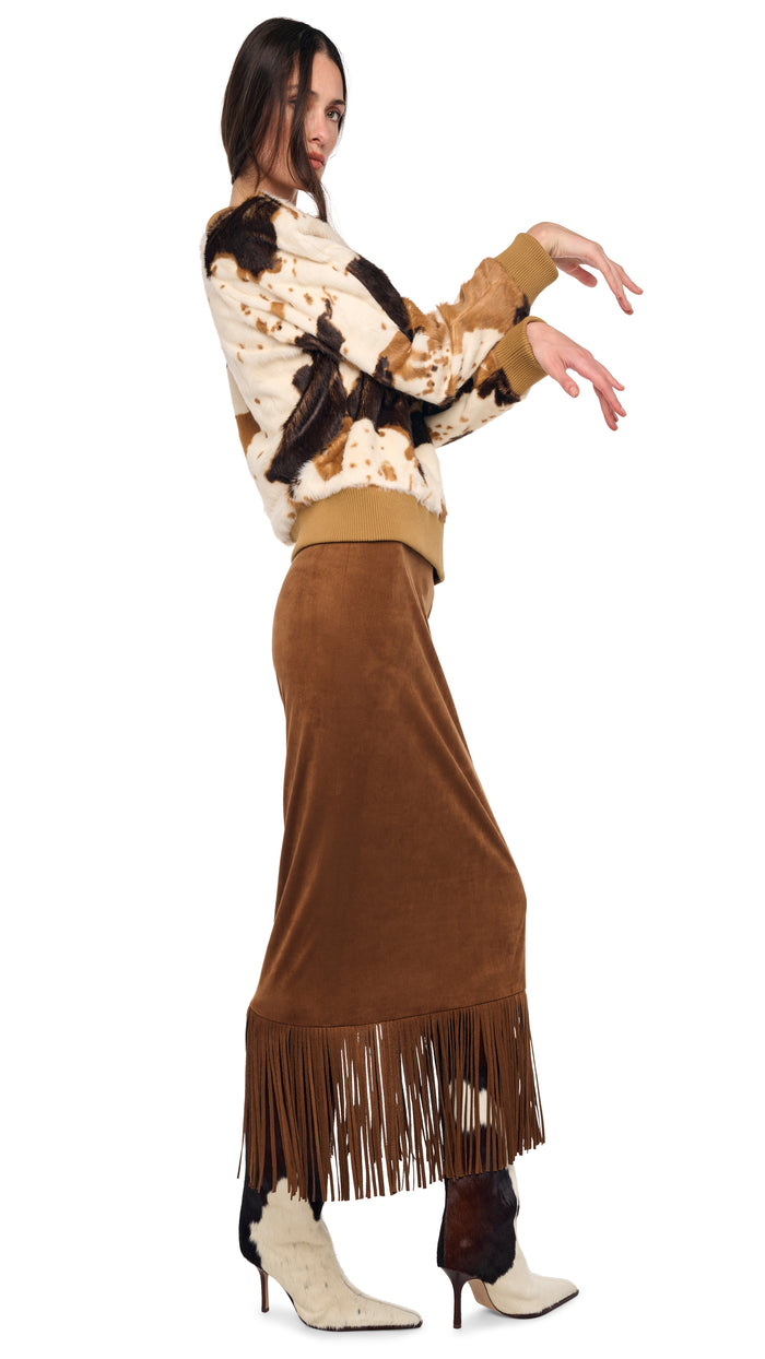 FRINGE SKIRT TO MIDCALF #5