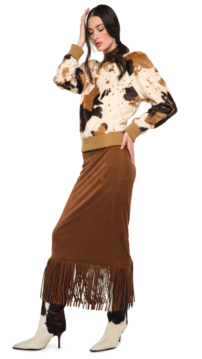 FRINGE SKIRT TO MIDCALF #6