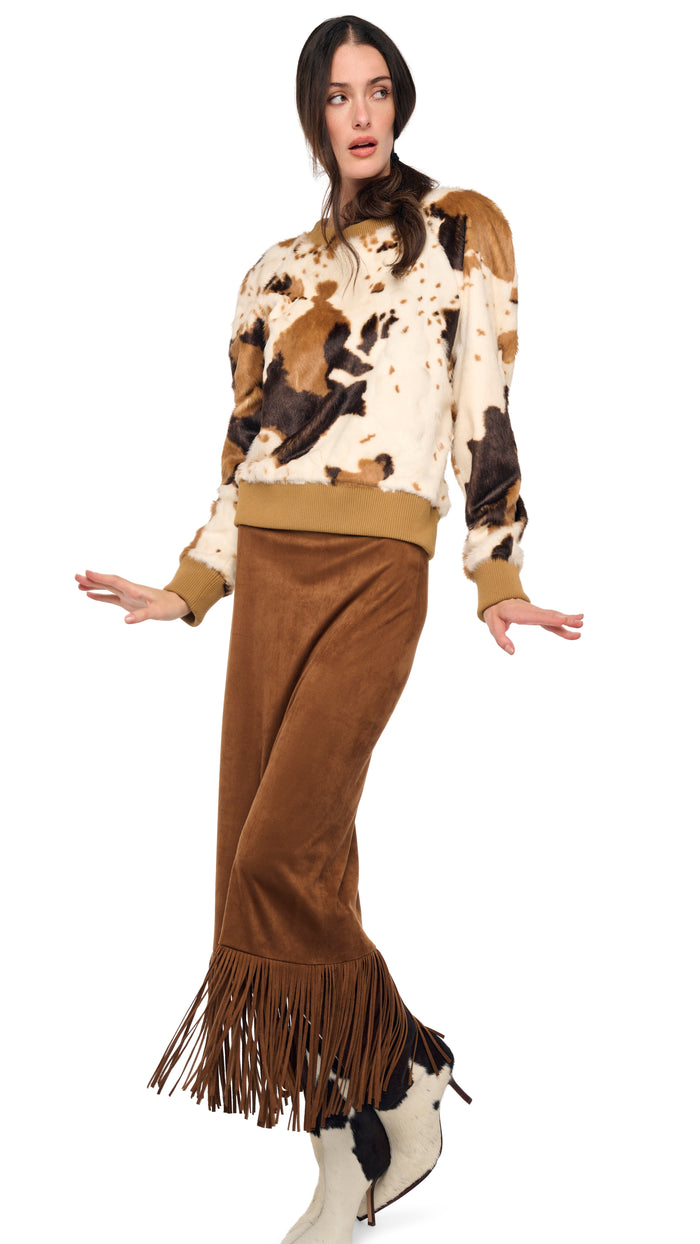 FRINGE SKIRT TO MIDCALF #7