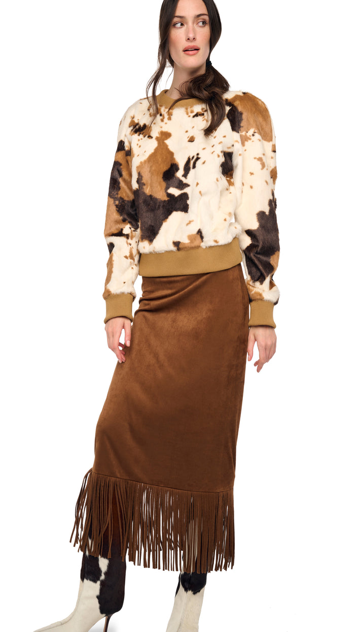 FRINGE SKIRT TO MIDCALF #1