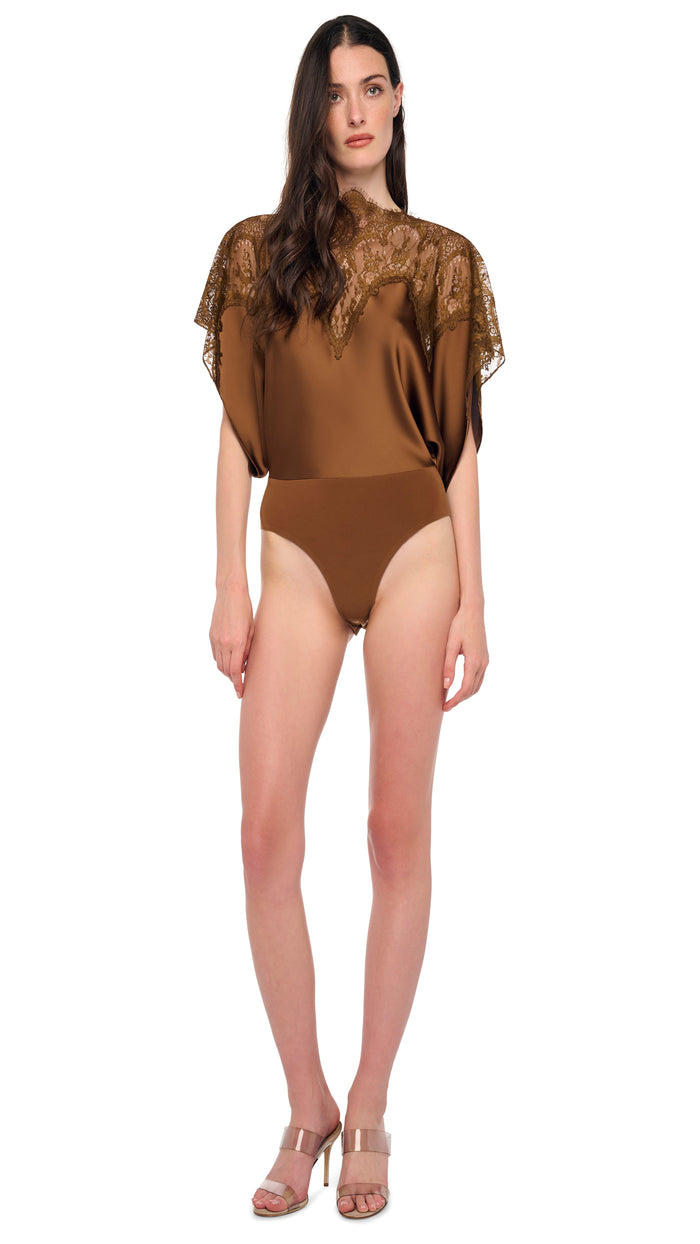 REVERSE OBIE BODYSUIT W/ LACE #1