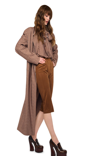 OVERSIZED NK SHIRT BODYSUIT W/ BOW #1 Thumbnail