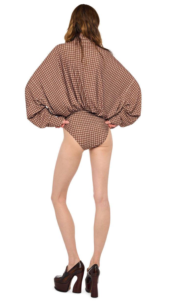 OVERSIZED NK SHIRT BODYSUIT W/ BOW #4