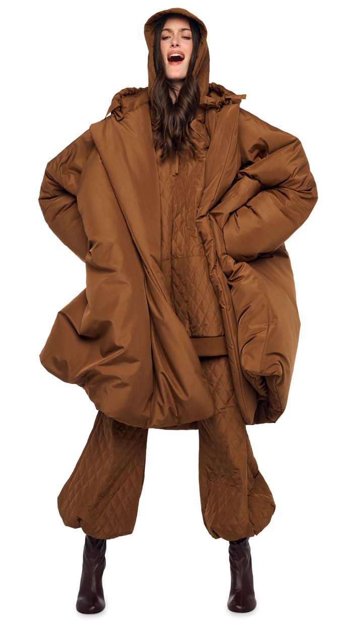 HOODED BLANKET SLEEPING BAG COAT #11