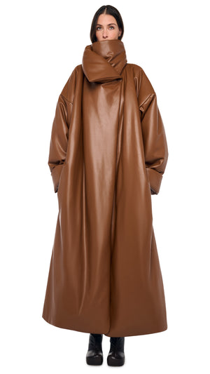 HIGH COLLAR OVERSIZED BOYFRIEND SLEEPING BAG COAT #5 Thumbnail