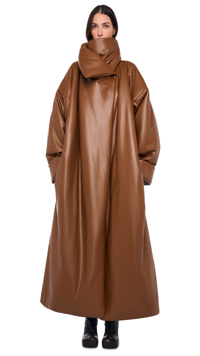 HIGH COLLAR OVERSIZED BOYFRIEND SLEEPING BAG COAT #5
