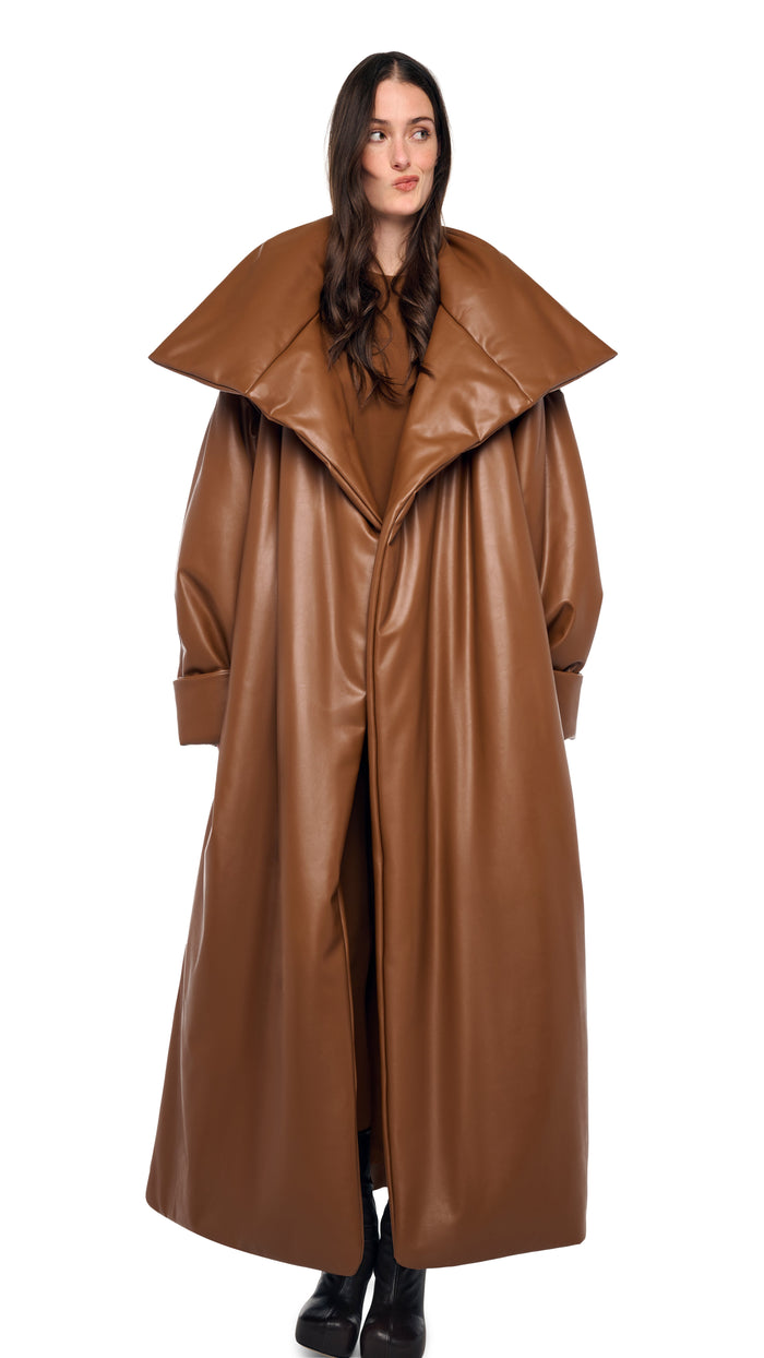 HIGH COLLAR OVERSIZED BOYFRIEND SLEEPING BAG COAT #8