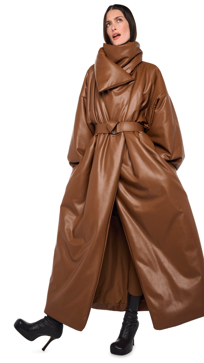 HIGH COLLAR OVERSIZED BOYFRIEND SLEEPING BAG COAT #12
