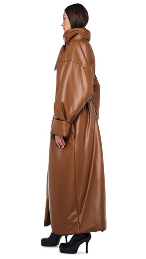 HIGH COLLAR OVERSIZED BOYFRIEND SLEEPING BAG COAT #3 Thumbnail