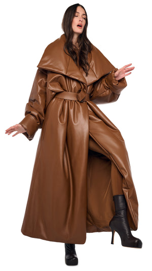 HIGH COLLAR OVERSIZED BOYFRIEND SLEEPING BAG COAT #14 Thumbnail