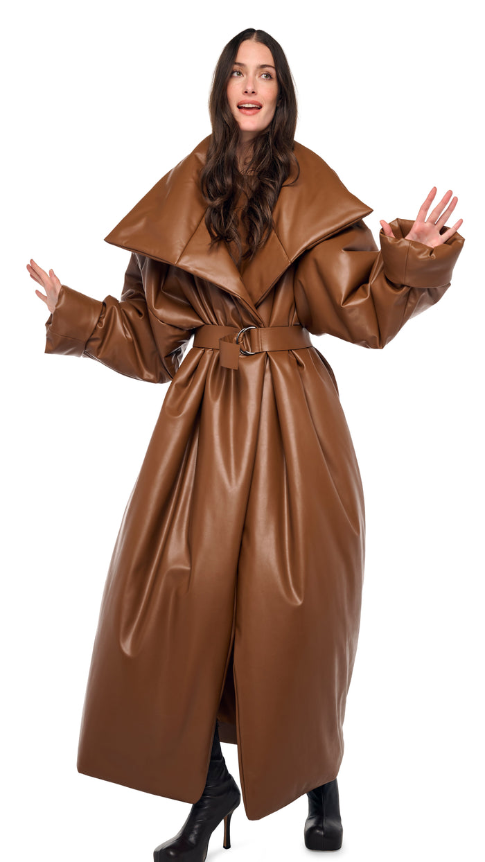 HIGH COLLAR OVERSIZED BOYFRIEND SLEEPING BAG COAT #10