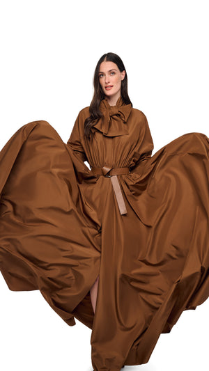 OVERSIZED NK FLARED GOWN WITH BOW #6 Thumbnail