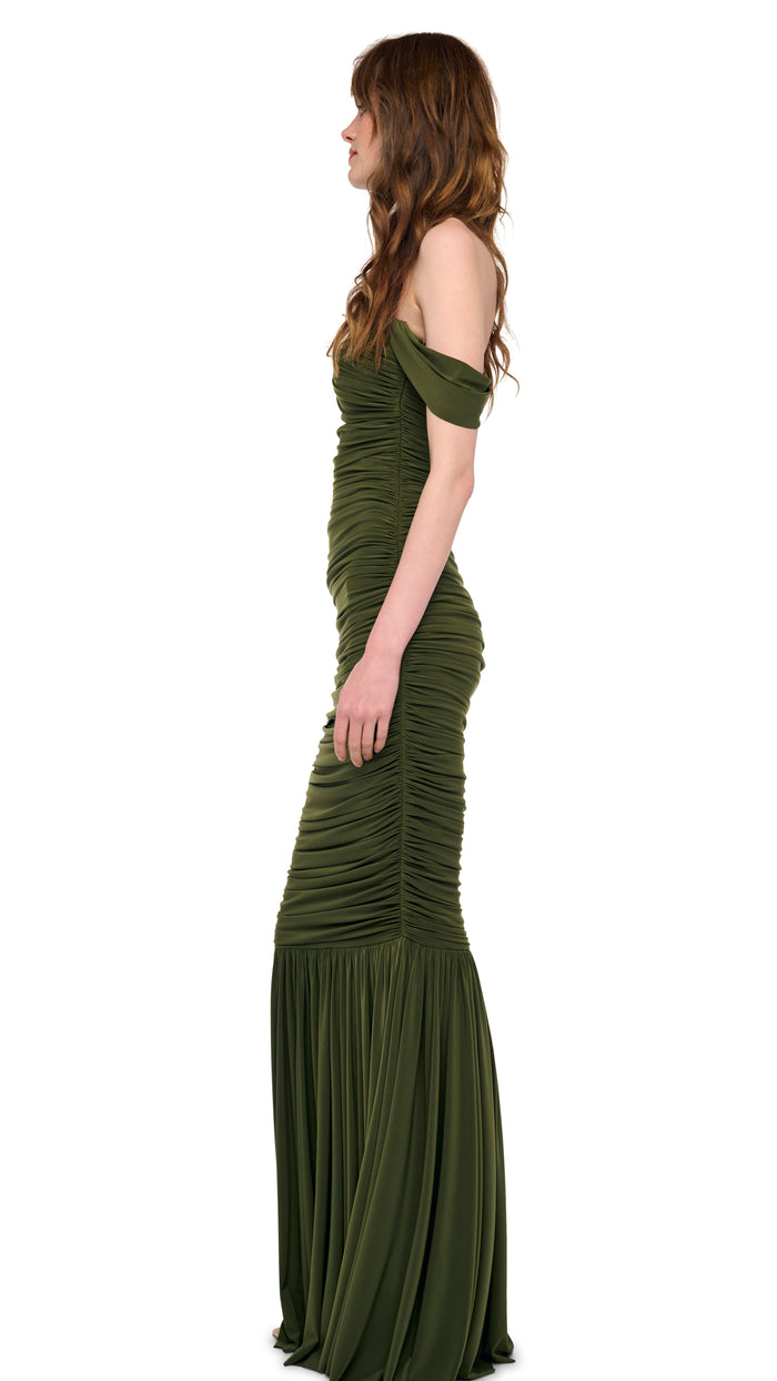 WALTER FISHTAIL GOWN W/ WINGLET SLEEVE #2