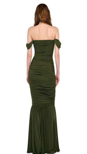 WALTER FISHTAIL GOWN W/ WINGLET SLEEVE #3 Thumbnail