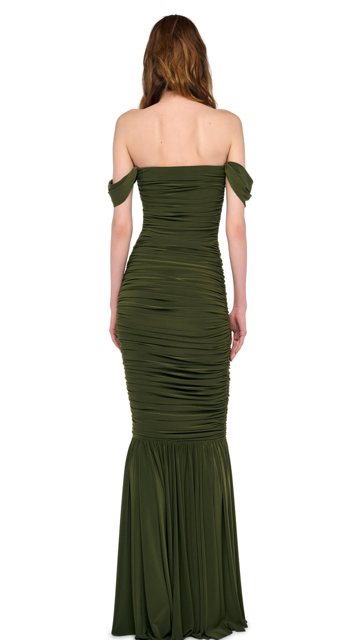WALTER FISHTAIL GOWN W/ WINGLET SLEEVE #3