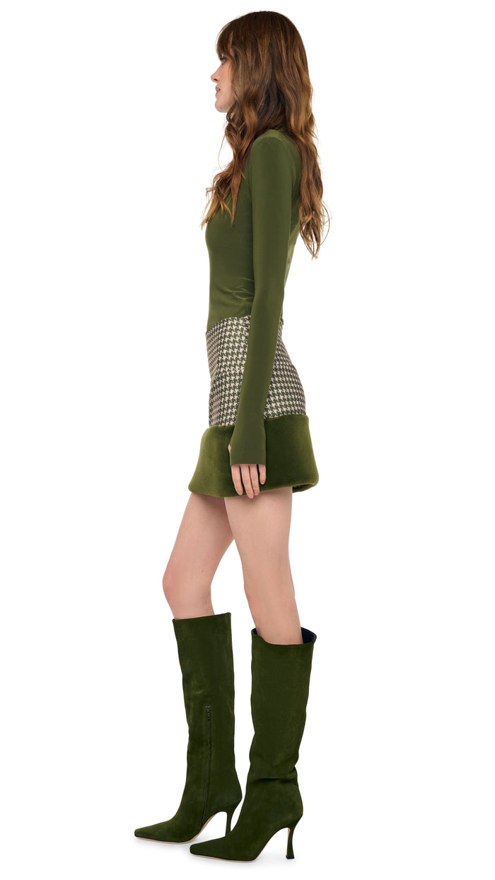 STRAIGHT MINI SKIRT WITH COMBO #10