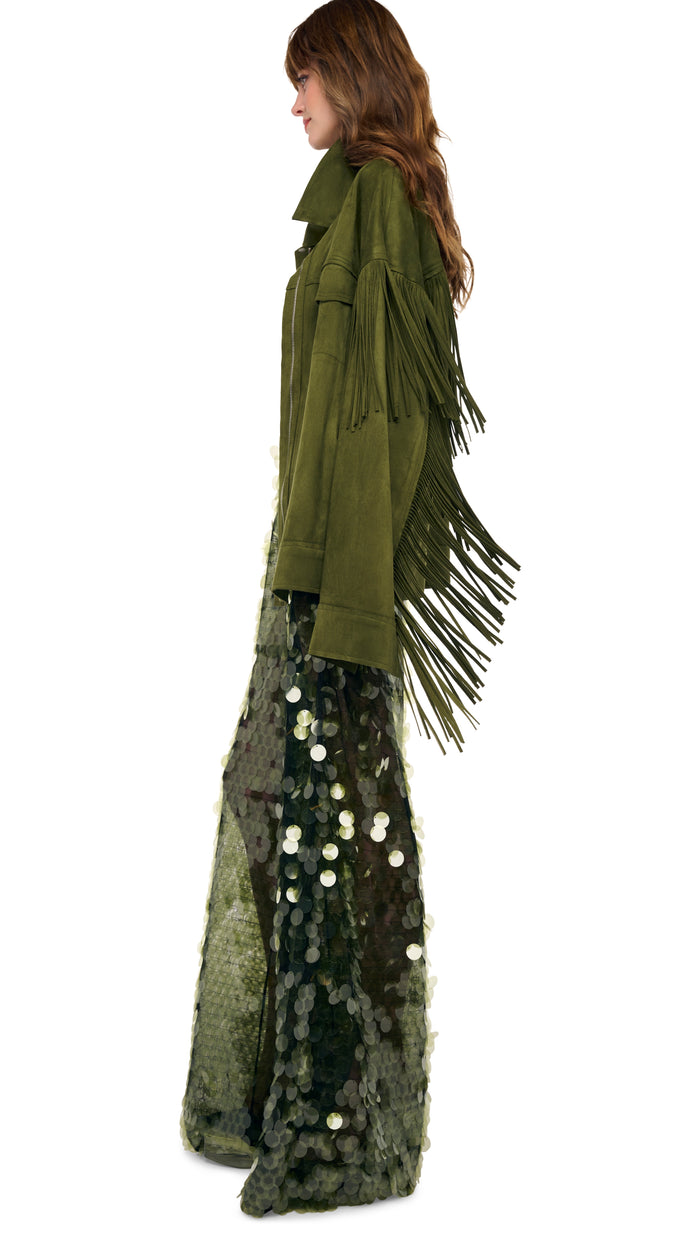 FRINGE OVERSIZED JEAN JACKET #3