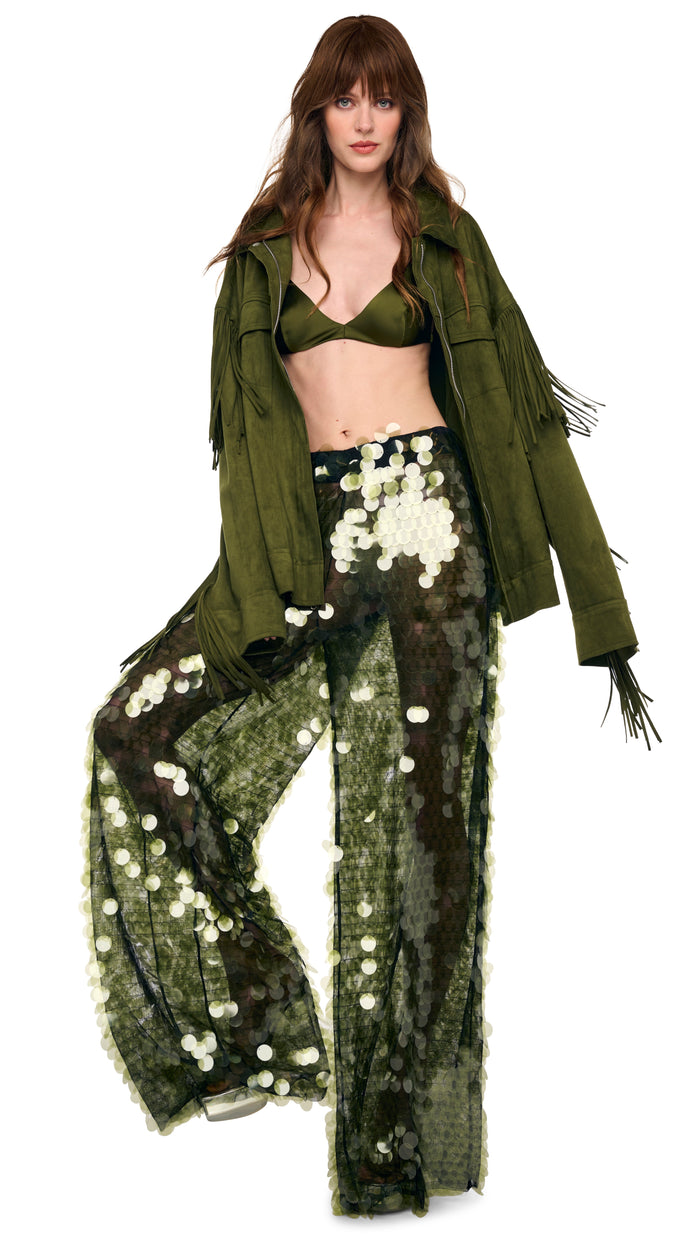 FRINGE OVERSIZED JEAN JACKET #9