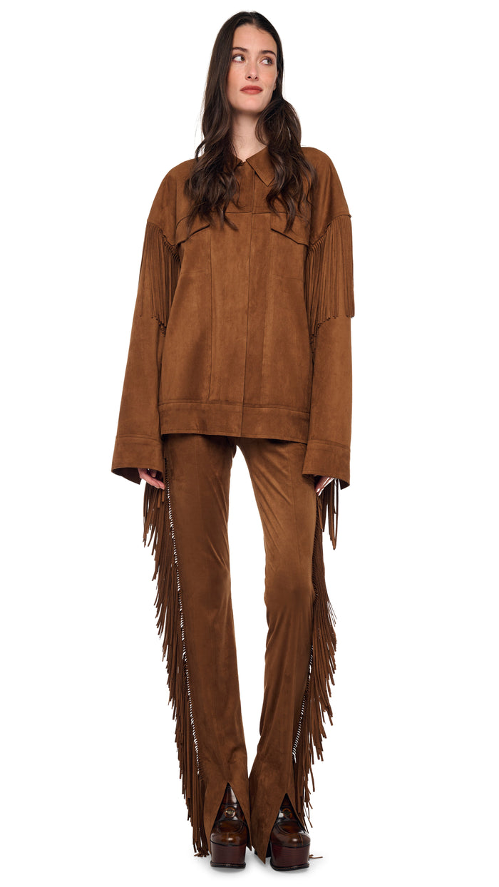 FRINGE OVERSIZED JEAN JACKET #2