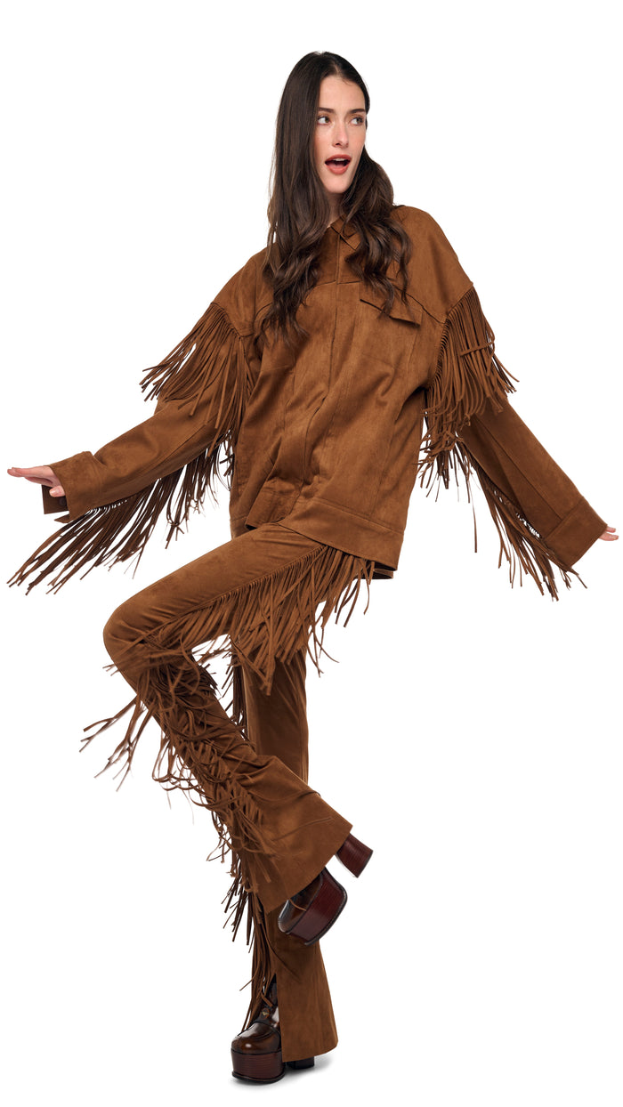 FRINGE OVERSIZED JEAN JACKET #7
