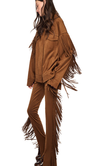 FRINGE OVERSIZED JEAN JACKET #9 Thumbnail