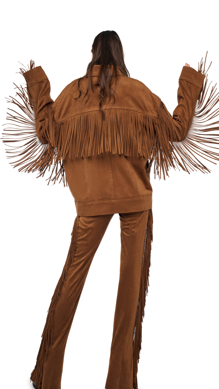 FRINGE OVERSIZED JEAN JACKET #10