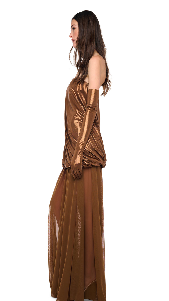 STRAPLESS TWIST MINI DRESS #3