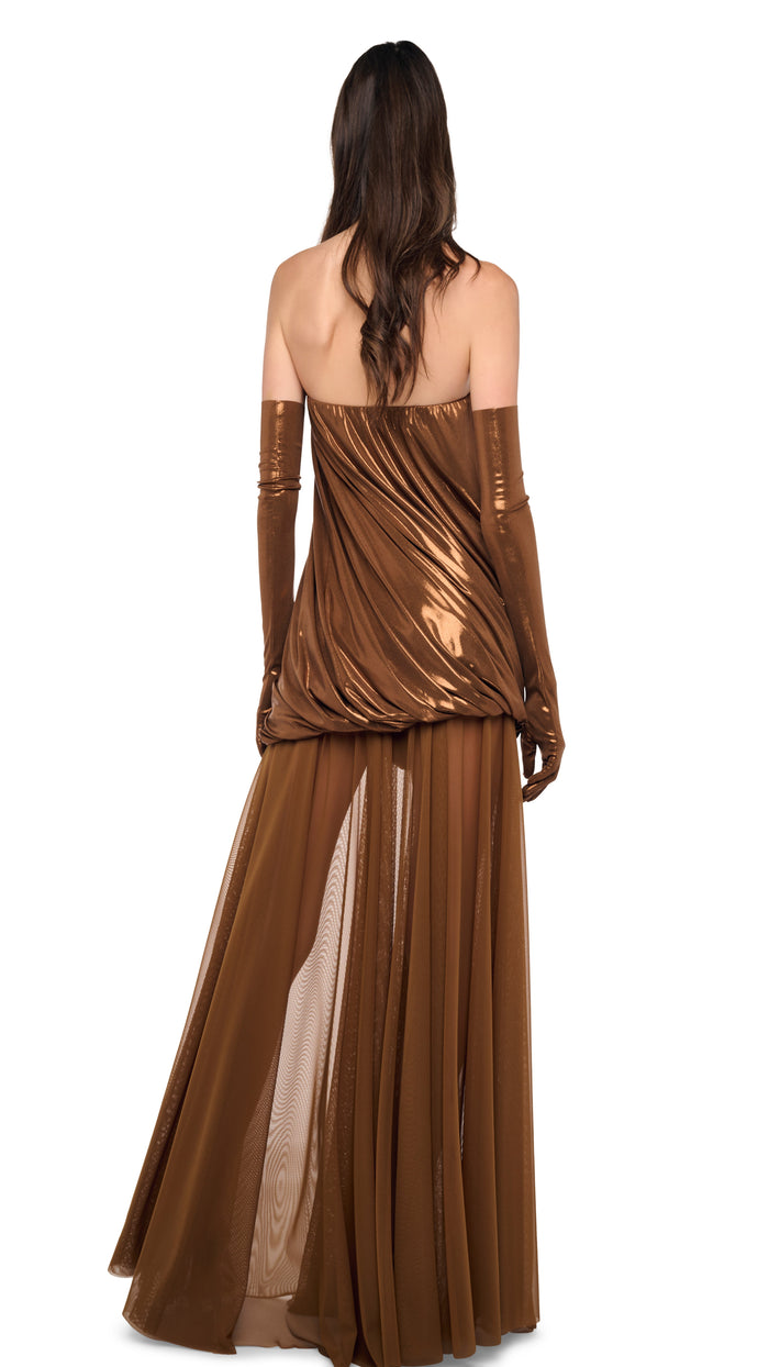 STRAPLESS TWIST MINI DRESS #4