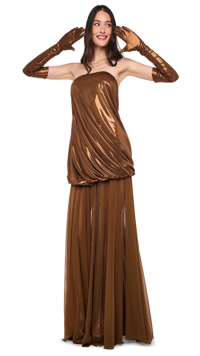 STRAPLESS TWIST MINI DRESS #5