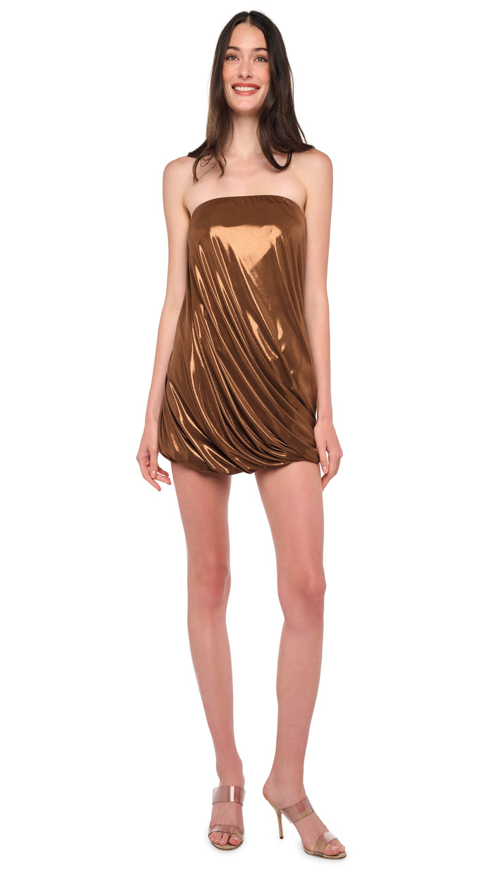 STRAPLESS TWIST MINI DRESS #11