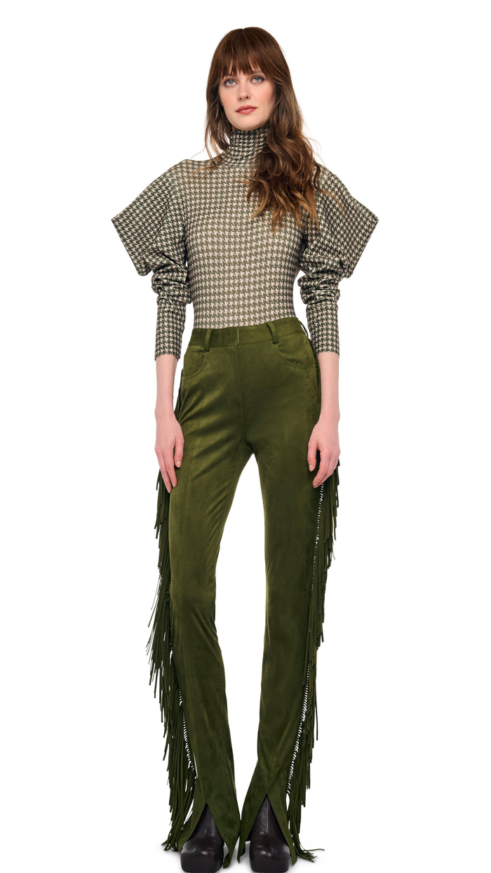 FRINGE SPAT JEANS #2